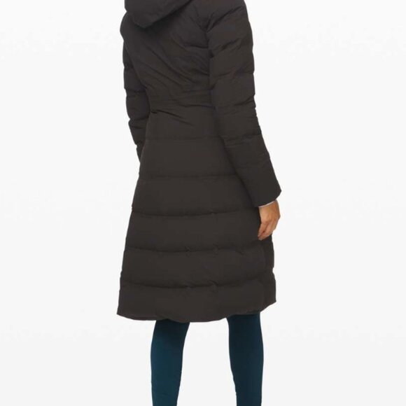 Lululemon Sleet Street Long Jacket Black  ($398) Sz 4 - Picture 2 of 9